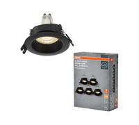 OSRAM Foco empotrable LED Spot Set GU10 2,6W Negro | Spot Set Recess GU10, Spot lights and ceiling spots, Negro, 85 mm dia, 25000 h, Paquete de 5