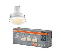 OSRAM Foco empotrable LED Spot Set PAR11 DIM 3W 827 Blanco, 2700K Blanco cálido, Aluminio, Regulable compacto, juego de 3