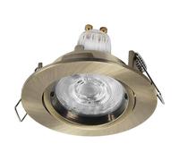 OSRAM Foco empotrable LED Spot Set Twistlock de latón flexible, 2,6 W, 2700 K, blanco cálido, aluminio, sistema twistlock