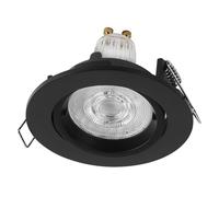 OSRAM Foco empotrable LED Spot Set Twistlock flexible negro, 2,6 W 2700 K blanco cálido, aluminio, sistema twistlock