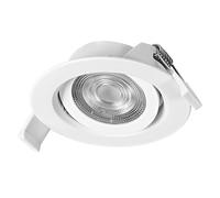 OSRAM Foco empotrable, regulable continuo con interruptor pared, blanco de aluminio, módulo LED y driver integrado, IP20 para techos suspendidos