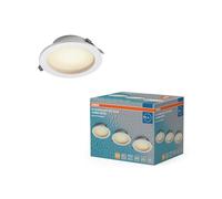 OSRAM Foco LED empotrable Essential IP44 Dim 120mm 8W | LED Downlight Set IP44 Dim, Spot lights and ceiling spots, Blanco, 116 mm dia, 25000 h, Paquete de 3
