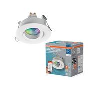 OSRAM Foco LED empotrable Smart Matter Spot IP65 RGBW blanco ajustable, 4,7 W Smart Home, regulable, control mediante aplicación, juego de 3