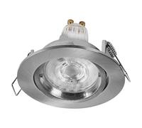 OSRAM Foco LED empotrable Spot Set Twistlock níquel satinado | Spot Set Recess Twistlock GU10, Spot lights and ceiling spots, Níquel satinado, 85 mm dia, 25000 h, Paquete de 3