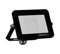 OSRAM Foco LED LUX moderno de 10 W, 900 lm, 4000 K, IP65, aluminio negro, foco para exterior, cristal esmerilado.