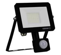 OSRAM Foco LED LUX moderno de 30 W, 2700 lm, 3000 K, IP65, aluminio negro, foco para exterior, cristal esmerilado.