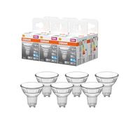OSRAM Foco LED Star PAR16 3,1 W 865, luz diurna 6500 K, GU10, 120°, 350 lm, diseño de cristal completo,6-Pack