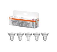 OSRAM Foco LED Star PAR16 3,7 W 840, 4000 K blanco frío, GU10, 36°, 350 lm, diseño de cristal completo