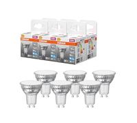 OSRAM Foco LED Star PAR16 de 5,6 W, 865 W, luz diurna de 6500 K, GU10, 120°, 620 lm, diseño de cristal completo,6-Pack