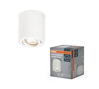 OSRAM Foco redondo de techo Spot Surface, blanco, con casquillo GU10, puede equiparse con una lámpara normal o inteligente, ángulo de haz flexible, protección IP20