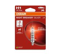 OSRAM H1 HALÓGENA 12V 55W P14.5s NIGHT BREAKER® SILVER Hasta +100% 3200 K