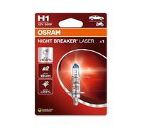 OSRAM NIGHT BREAKER LASER - Bombilla halógena para faros delanteros H1 - PAQUETE DE 1