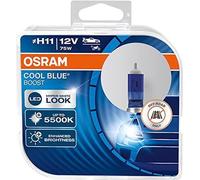 OSRAM COOL BLUE BOOST H11, halogen headlight lamp, 62211CBB-HCB, 12 V passenger car, duobox (2 units), OFFROAD-only