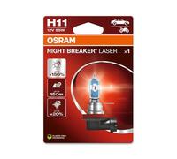 OSRAM NIGHT BREAKER LASER H11, +150% más brillo, lámpara de faro halógena, 64211NL-1BL, 12V, blister (1 lámpara)