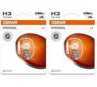 OSRAM H3 Lámpara Faro de Carretera 55W Luz Alta 64151-1BL (Paquete de 2)