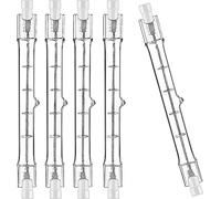 Osram Haloline 64695 - Juego de 5 bombillas halógenas (120 W, 230 V, R7s, 74,9 mm de longitud, anteriormente 150 W, 2250 lúmenes, 2950 K, luz blanca cálida)