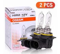 OSRAM HIR2 PX22d 9012 CLASSIC Bombilla Halógena para Faros Delanteros 12V 55W 3200K Línea Original para Automóvil, Lámpara Estándar de Luz Alta/Baja