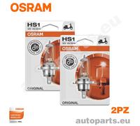 Osram HS1 Kit 2 Lámparas Originales Para Moto 12V 35W Serie Original