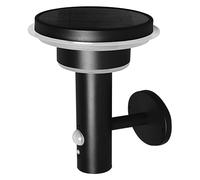 OSRAM Iluminación exterior ENDURA Style Solar, color negro, acero inoxidable, IP44, sensor de movimiento y luz natural, alimentación solar, ideal para terrazas y entradas