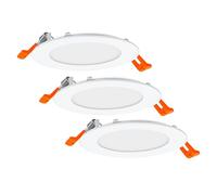 OSRAM kit luminarias empotradas con driver integrado, 3x120mm 3000K blanco plástico, IP20 uso interior, incluye accesorios montaje