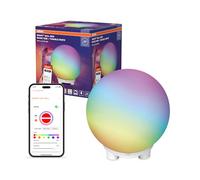 OSRAM Lámpara de ambiente y de mesa SMART+ WIFI BALL LIGHT, negra, 4 W, 130 lm, efecto de luz RGB Magic dinámico, dos fuentes de luz, regulable, larga vida útil, fácil instalación, controlable