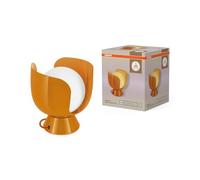 OSRAM Lámpara de mesa Corolle E14 metal vidrio retro naranja Lámpara de mesa Decor Corolle E14, metal y vidrio, cable textil, bombillas reemplazables, estilo retro, naranja