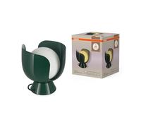 OSRAM Lámpara de mesa Corolle E14 metal vidrio verde retro Lámpara de mesa Decor Corolle E14, metal y vidrio, cable textil, bombillas reemplazables, estilo retro, verde