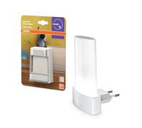 OSRAM Lámpara de noche con casquillo RGB, cambio de color RGB, sensor de luz diurna, 2700-6000K, 0,28 W, blanco, clase de protección IP20, para habitaciones infantiles y zonas de estar