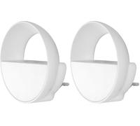 OSRAM Lámpara de noche con enchufe, regulador táctil, sensor crepuscular y cambio automático día-noche, blanco neutro 4000K, para pasillo y habitación infantil (Paquete de 2)