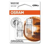 OSRAM Lámpara de señalización OSRAM ORIGINAL, alta duración (hasta 600 horas) W21W W3X16d, 2 unidades