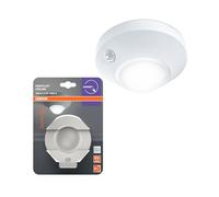 OSRAM Lámpara de techo NIGHTLUX, blanca, con sensor de movimiento, IP20, funciona con pilas, blanco frío 4000 K, ideal para pasillos, escaleras e interiores