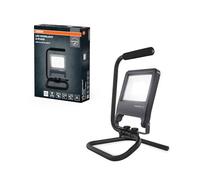 OSRAM Lámpara de trabajo LED S-Stand 50W 840, blanco frío 4000K, 4500 lm, IP65, cabezal pivotante, cable de 2 m