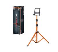 OSRAM Lámpara de trabajo LED Trípode 1x30W 840, blanco frío 4000K, 2700 lm, IP65, altura ajustable 1,8 m, 360°