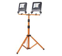 OSRAM Lámpara de trabajo Trípode 2×50W IP65 9000lm trípode giratorio | LED Worklight Tripod, Outdoor Lighting (Special), Gris oscuro, 25000 h, Paquete de 1