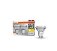 OSRAM Lámpara del reflector LED de par16, 4.3W, blanco cálido, no dimmable, GU10, 2 paquete