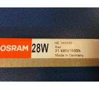 OSRAM Lámpara Fluorescente T5 HE 28/60 ROJA LUMILUX LUZ ROJA RED