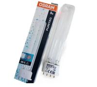Osram - Lámpara germicida 9 W 4 pin HNS PURITEC con emisión UV-C 254 nm para desinfección de aire agua y superficies, duración 8000 horas, diseño plano 144 x 34 x 19.5 mm casquillo 2G7