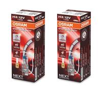 OSRAM NIGHT BREAKER LASER H3, +150% más de luz, lámpara halógena para faros, 64151NL, coche de 12 V, caja plegable (1 lámpara)