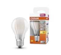 OSRAM Lámpara LED A60 de Star LED de para el enchufe E27, forma de pera, vidrio mate, 806 lúmenes, blanco cálido (2700k), reemplazo de bombillas convencionales de 60 W, no dimmables, 1 paquete