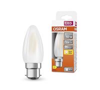 OSRAM Lámpara LED B60 de Star LED de para base B22D, forma de vela, vidrio mate, 806 lúmenes, blanco cálido (2700k), reemplazo para bombillas convencionales de 60W, no dimmables, 1 paquete de 1