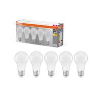 OSRAM Lámpara LED Base Classic A, casquillo E27, Blanco cálido, 2700 K, 8, 50 W, recambio para bombillas de 60 W 5 piezas