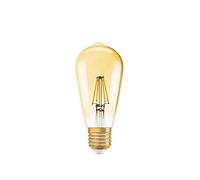 Osram Lámpara LED , Casquillo: E27 , Warm White , 2500 K , 4 W , Reemplazo por 37 W Incandescent Bulb , Claro , Vintage 1906 LED [Clase de Eficiencia Energética A++]