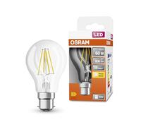 OSRAM Lámpara LED Classic A60 de Star LED de para base B22D, forma de pera, aspecto de filamento, 806 lúmenes, blanco cálido (2700k), reemplazo de bombillas convencionales de 60W, 1 paquete