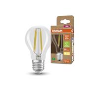 OSRAM Lámpara LED de ahorro de energía, bombilla de filamento de vidrio, E27, blanco cálido (3000K), 4 vatios, sustituye a la bombilla de 60W, altamente eficiente y de ahorro de energía, paquete de 1