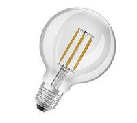 Osram Lámpara LED de ahorro de energía, globo de filamento, E27, blanco cálido (3000K), 4 vatios, sustituye a la bombilla de 60W, altamente eficiente y de ahorro de energía, paquete de 1