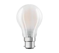 OSRAM Lámpara LED de filamento regulable con casquillo B22d, blanco cálido (2700K), forma de bombilla clásica, 8W, vidrio esmerilado, sustituye a la bombilla estándar de 75W, paquete de 1