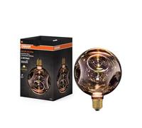 OSRAM Lámpara LED DECOR FLAT de cristal, eléctrica, retro, color negro medio