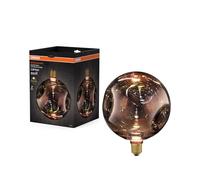 OSRAM Lámpara LED DECOR FLAT de cristal, eléctrica, retro, grande, color negro
