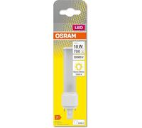 OSRAM Lámpara LED DULUX D 18 para casquillo G24D-2, 7 vatios, 640 lúmenes, blanco cálido (3000K), giratoria, sustituye a la lámpara Dulux convencional de 18W