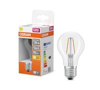 OSRAM Lámpara LED forma de estrella, filamento A25, 2700 K blanco cálido, 1,8 W, E27, transparente, 250 lm, 15.000 h, para iluminación de techo, iluminación general.